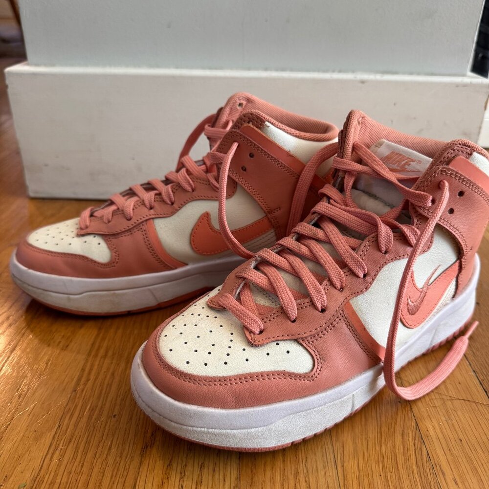 NIKE women's DUNK shoes-Mid Pink